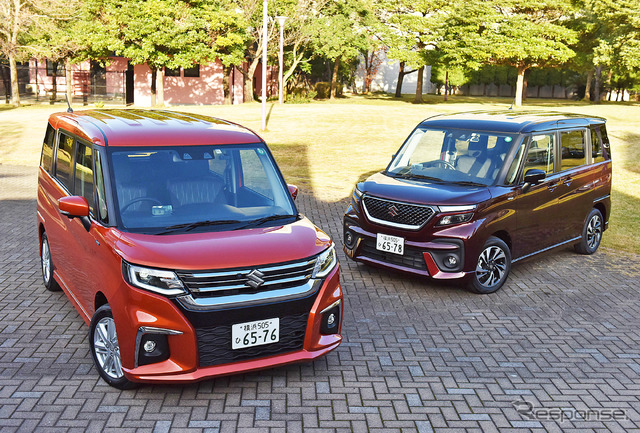 スズキ ソリオ(左)とソリオバンディット(右)新型