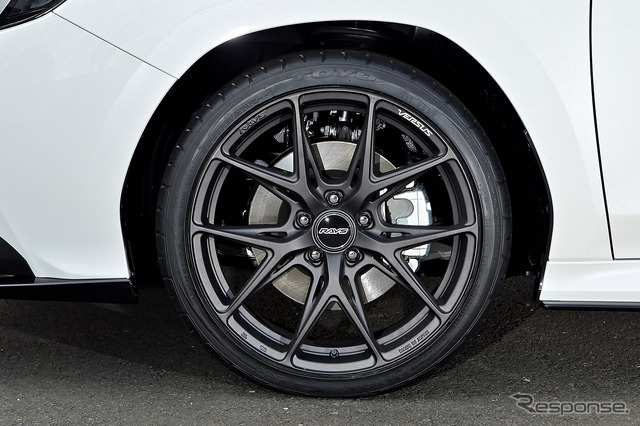 レイズ ベルサス VV21S 推奨サイズ：19×8.5J Inset45 5H-114.3／カラー：マットスーパーダークガンメタ／タイヤサイズ：245/35R19　※チューナーサイズ