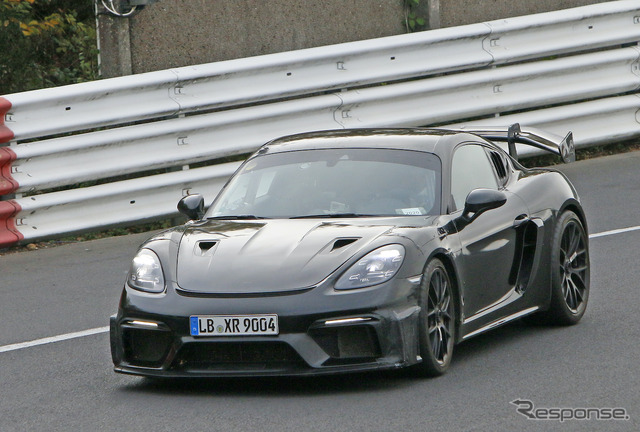 ポルシェ 718ケイマン GT4 RS プロトタイプ(スクープ写真)