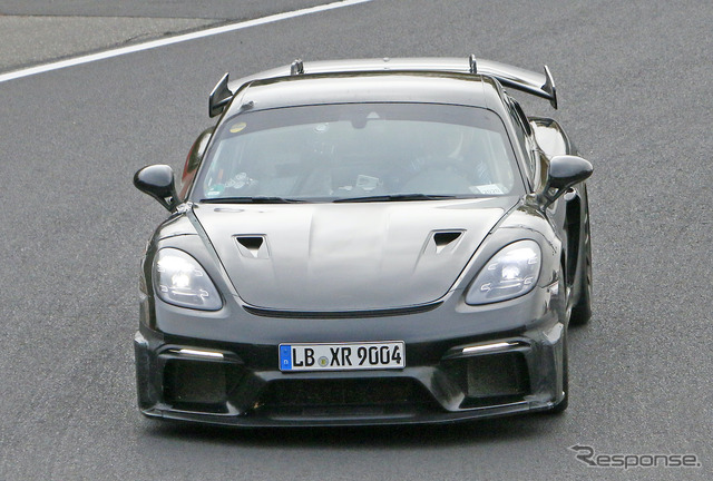 ポルシェ 718ケイマン GT4 RS プロトタイプ（スクープ写真）