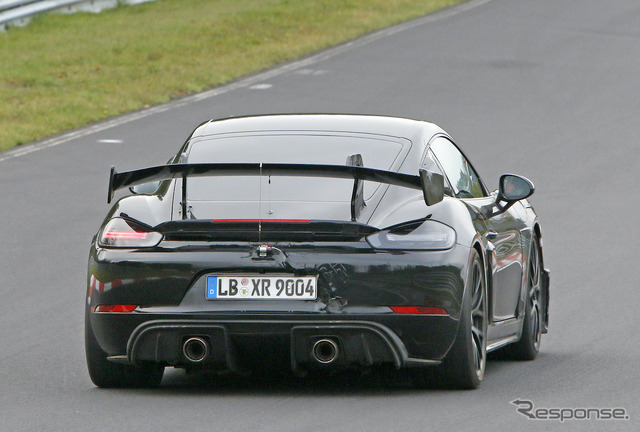 ポルシェ 718ケイマン GT4 RS プロトタイプ(スクープ写真)