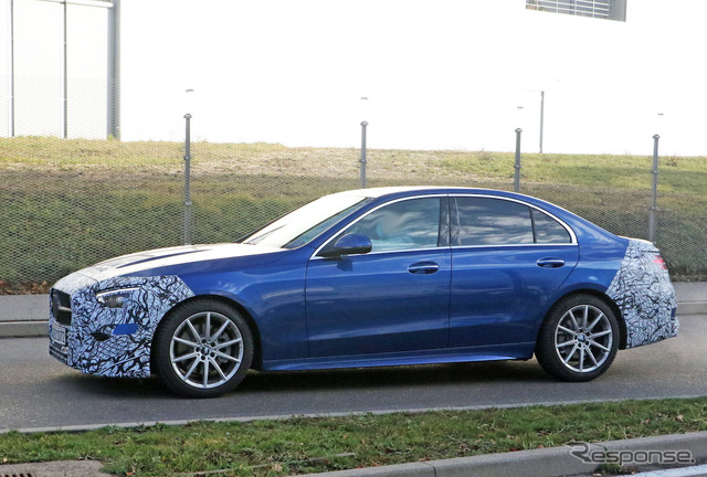 メルセデスベンツ Cクラス 次期型プロトタイプ(スクープ写真)