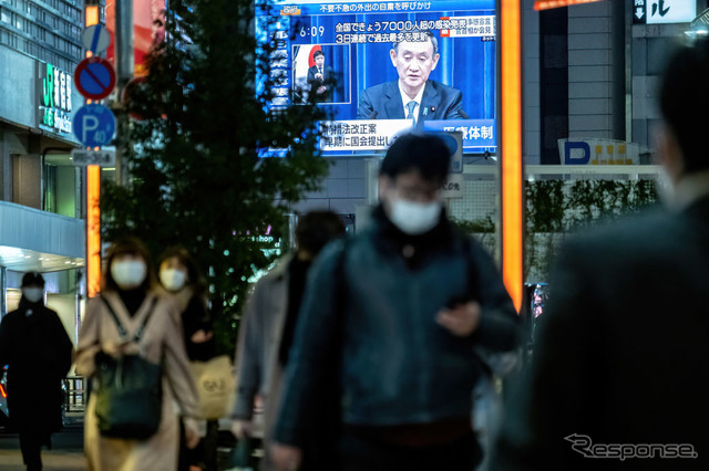 コロナ禍の東京(1月7日)
