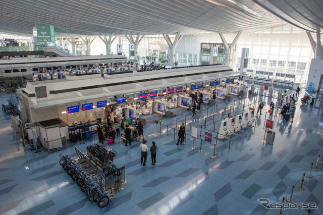 利用客の減った年末（12月22日）の羽田空港