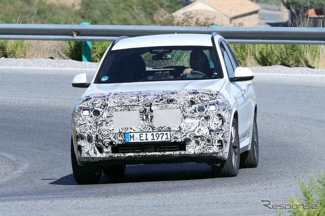 BMW X3 改良新型プロトタイプ(スクープ写真)