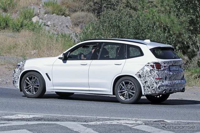 BMW X3 改良新型プロトタイプ(スクープ写真)