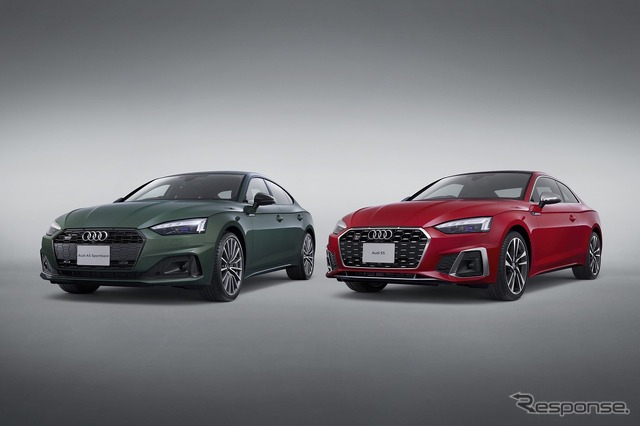 アウディA5スポーツバック(左)とS5