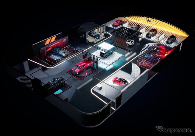 FCAの仮想ショールーム(CES 2021)