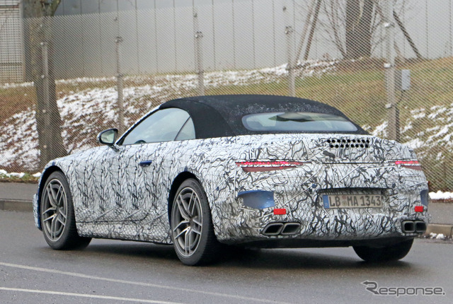 メルセデスAMG SL 次期型プロトタイプ(スクープ写真)