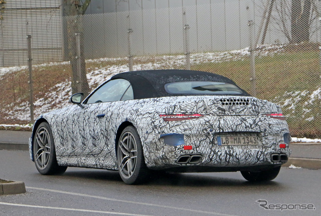 メルセデスAMG SL 次期型プロトタイプ(スクープ写真)