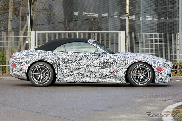 メルセデスAMG SL 次期型プロトタイプ(スクープ写真)