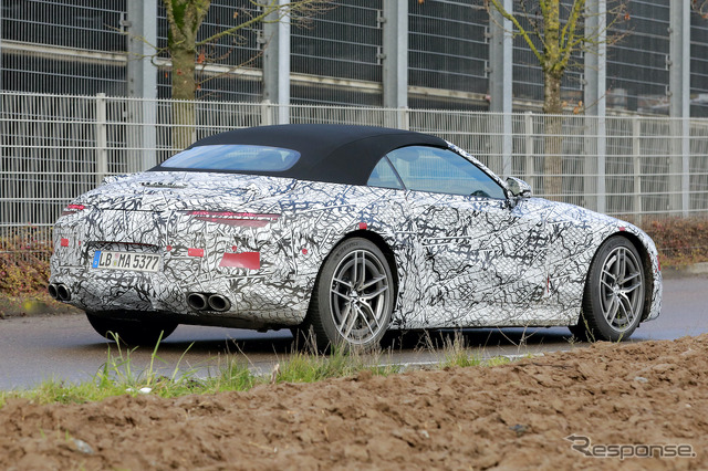 メルセデスAMG SL 次期型プロトタイプ(スクープ写真)