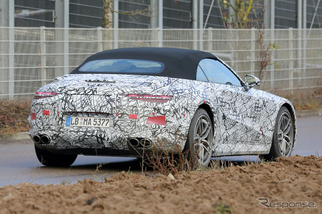 メルセデスAMG SL 次期型プロトタイプ（スクープ写真）