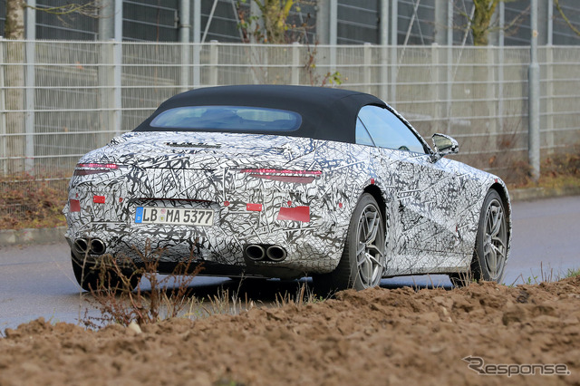 メルセデスAMG SL 次期型プロトタイプ(スクープ写真)