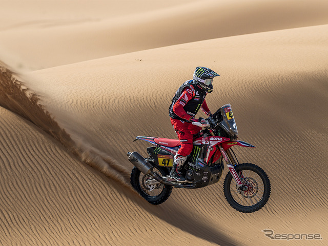 ケビン・ベナビデス選手とCRF450ラリー