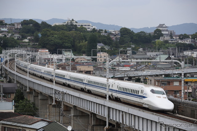 東海道新幹線(小田原駅西方)