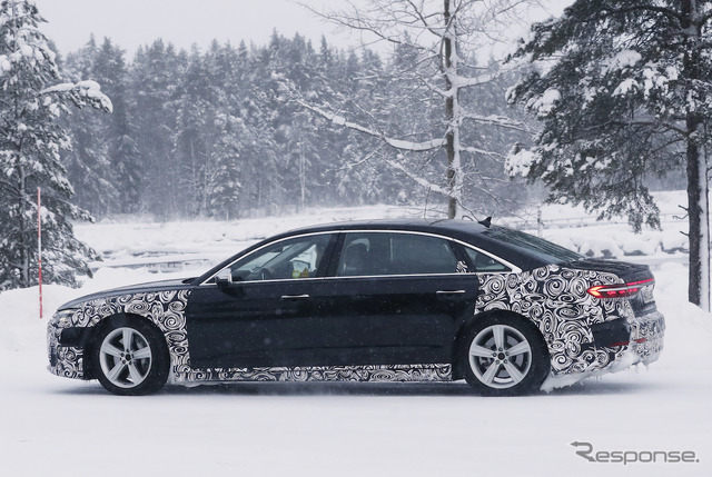 アウディ A8 ホルヒ 市販型プロトタイプ(スクープ写真)