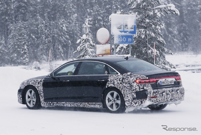 アウディ A8 ホルヒ 市販型プロトタイプ（スクープ写真）