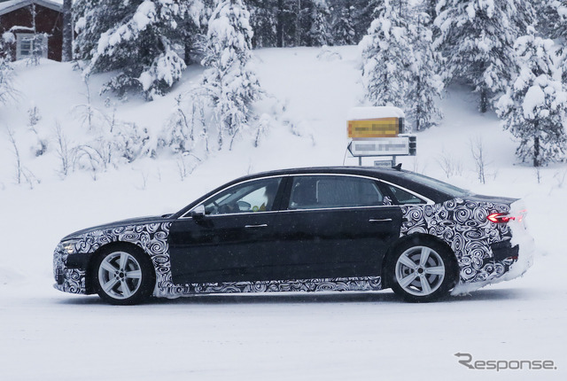 アウディ A8 ホルヒ 市販型プロトタイプ(スクープ写真)