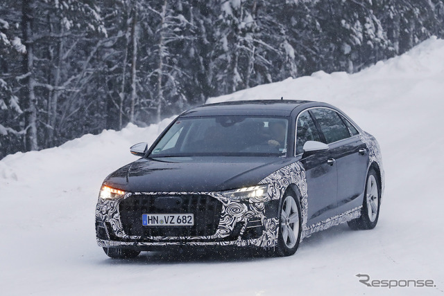 アウディ A8 ホルヒ 市販型プロトタイプ(スクープ写真)