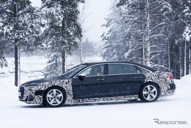 アウディ A8 ホルヒ 市販型プロトタイプ（スクープ写真）