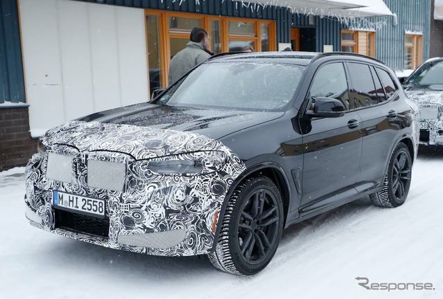 BMW X3M 改良新型プロトタイプ(スクープ写真)