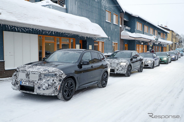 BMW X3M 改良新型プロトタイプ（スクープ写真）