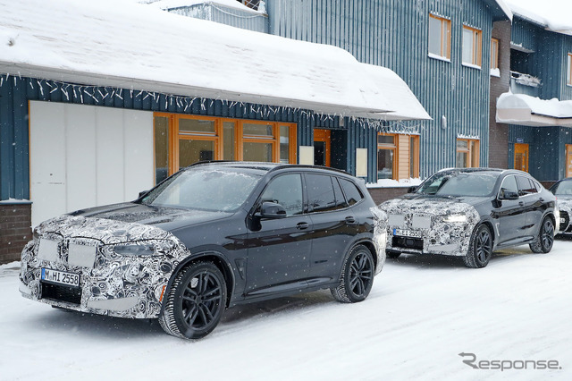 BMW X3M 改良新型プロトタイプ（スクープ写真）