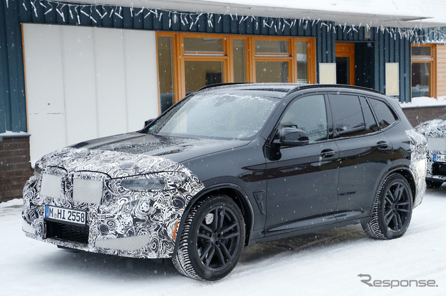 BMW X3M 改良新型プロトタイプ（スクープ写真）