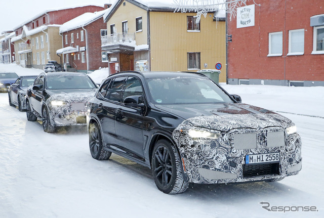 BMW X3M 改良新型プロトタイプ（スクープ写真）