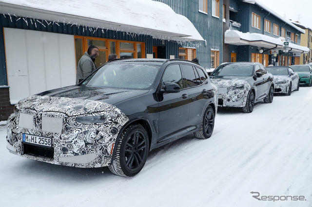 BMW X3M 改良新型プロトタイプ（スクープ写真）