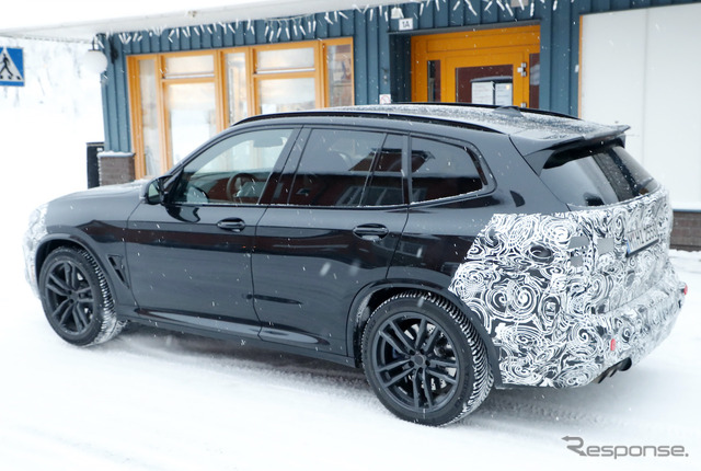BMW X3M 改良新型プロトタイプ(スクープ写真)