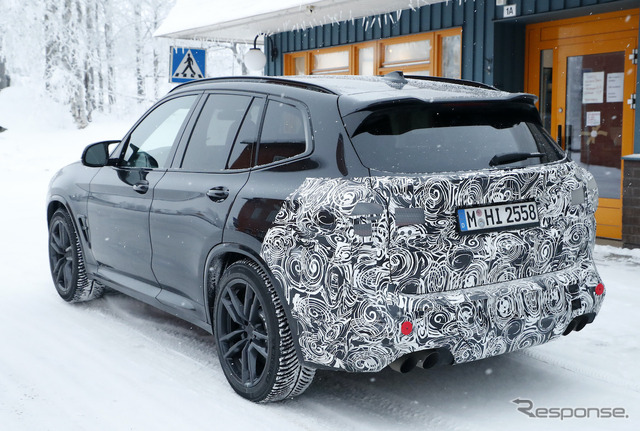 BMW X3M 改良新型プロトタイプ(スクープ写真)