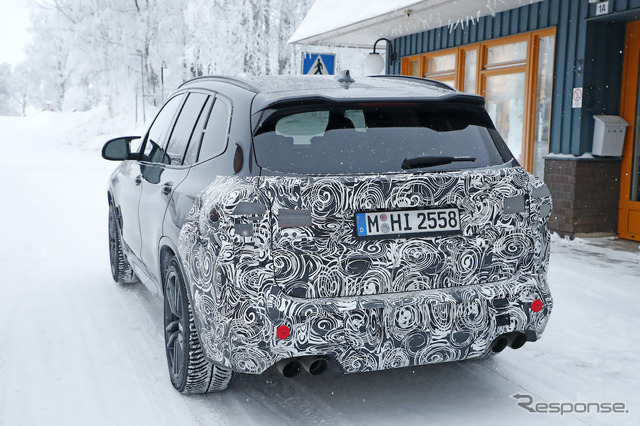 BMW X3M 改良新型プロトタイプ(スクープ写真)