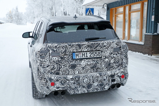 BMW X3M 改良新型プロトタイプ(スクープ写真)