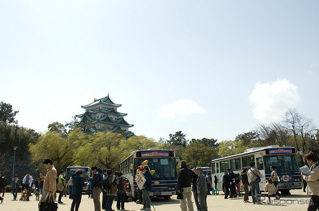 名城線市役所駅最寄りにある名古屋城。