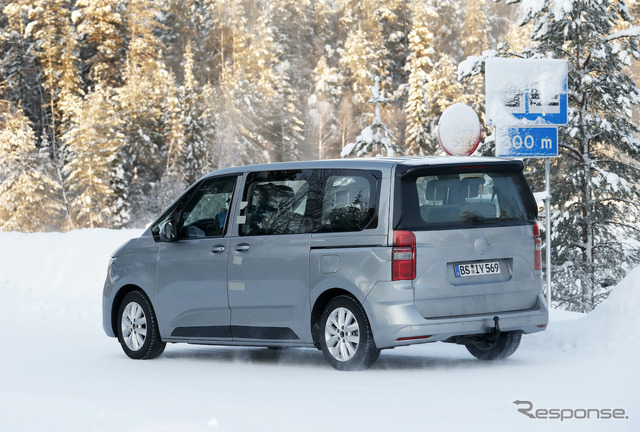 VW T7 市販型プロトタイプ(スクープ写真)