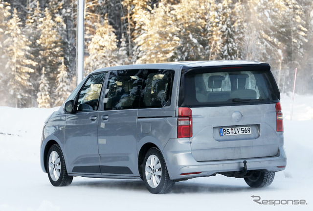 VW T7 市販型プロトタイプ(スクープ写真)