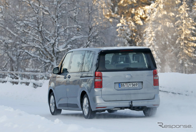 VW T7 市販型プロトタイプ（スクープ写真）