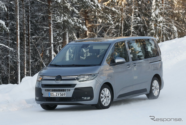 VW T7 市販型プロトタイプ（スクープ写真）