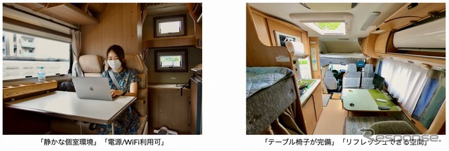 キャンピングカーを「動くオフィス」として活用