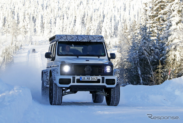 メルセデスベンツ Gクラス 4×4スクエアード 次期型プロトタイプ(スクープ写真)