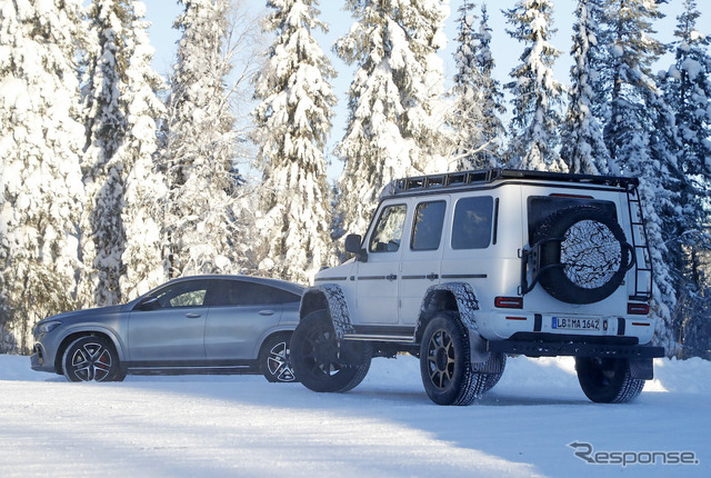 メルセデスベンツ Gクラス 4×4スクエアード 次期型プロトタイプ(スクープ写真)