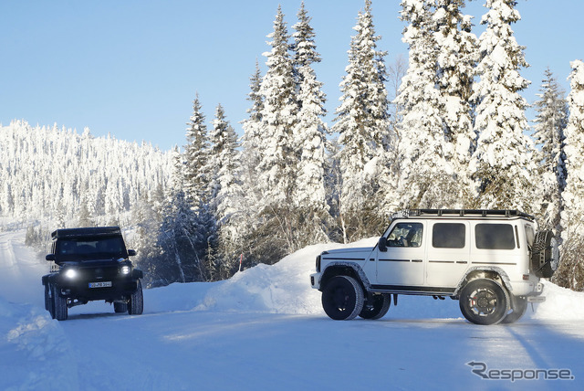 メルセデスベンツ Gクラス 4×4スクエアード 次期型プロトタイプ(スクープ写真)
