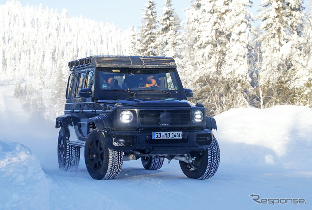 メルセデスベンツ Gクラス 4×4スクエアード 次期型プロトタイプ(スクープ写真)