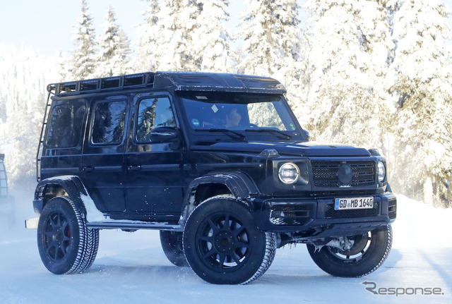 メルセデスベンツ Gクラス 4×4スクエアード 次期型プロトタイプ(スクープ写真)