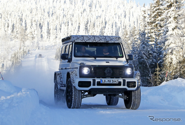 メルセデスベンツ Gクラス 4×4スクエアード 次期型プロトタイプ(スクープ写真)