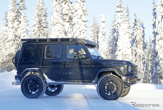 メルセデスベンツ Gクラス 4×4スクエアード 次期型プロトタイプ(スクープ写真)