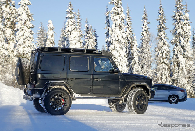 メルセデスベンツ Gクラス 4×4スクエアード 次期型プロトタイプ(スクープ写真)