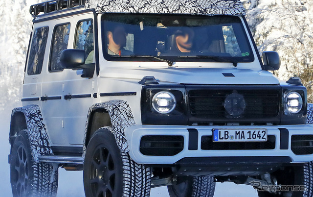 メルセデスベンツ Gクラス 4×4スクエアード 次期型プロトタイプ(スクープ写真)